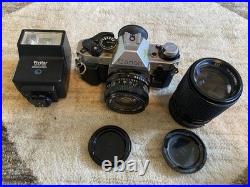 Vintage Canon AE-1 35mm Film Camera + FD 50mm f/1.8 Lens -excellent Vintage Canon AE-1 35mm Film Camera + FD 50mm f/1.8 Lens -excellent