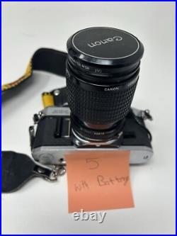Vintage Canon AE-1 35mm Film Camera With Canon Lens Classic Design WORKING
