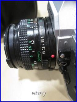 Vintage Canon AE-1 35mm Film Camera with 50mm Lens & Carry Case