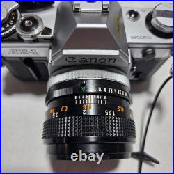 Vintage Canon AE-1 35mm Film Camera with Canon FD 50mm f1.4 SSC Lens SLR UNTESTED