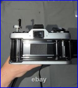 Vintage Canon AE-1 35mm Film SLR Camera Silver Soligor 35-70mm Lens Japan