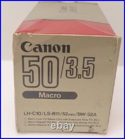 Vintage Canon AE-1 35mm SLR Camera Bundle 50mm Lenses 188A Flash Extension Tube