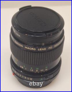 Vintage Canon AE-1 35mm SLR Camera Bundle 50mm Lenses 188A Flash Extension Tube