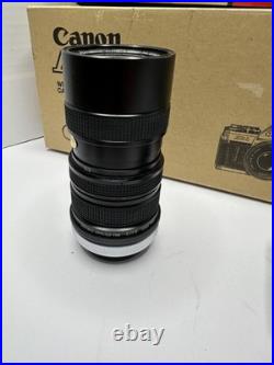 Vintage Canon AE-1 35mm SLR Camera FD 50mm f/1.8 Speedlite 155A Vivitar 70-150