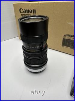 Vintage Canon AE-1 35mm SLR Camera FD 50mm f/1.8 Speedlite 155A Vivitar 70-150