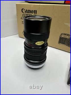 Vintage Canon AE-1 35mm SLR Camera FD 50mm f/1.8 Speedlite 155A Vivitar 70-150