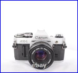Vintage Canon AE-1 35mm SLR Film Camera with 2 Lens, Flash WithOriginal Box