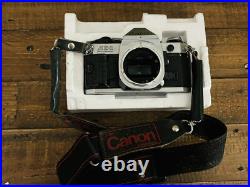 Vintage Canon AE-1 35mm SLR Film Camera with 2 Lens, Flash WithOriginal Box