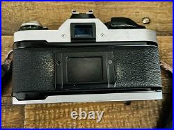 Vintage Canon AE-1 35mm SLR Film Camera with 2 Lens, Flash WithOriginal Box
