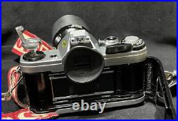 Vintage Canon AE-1 35mm SLR Film Camera with Canon 80mm zoom Lens