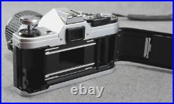 Vintage Canon AE-1 35mm SLR Film Camera with2 Lenses, Case, New Battery