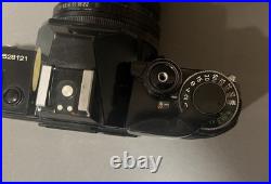 Vintage Canon AE-1 35mm SLR Manual Focus Camera All Black + RMC Tokina Lens