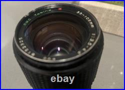 Vintage Canon AE-1 35mm SLR Manual Focus Camera All Black + RMC Tokina Lens