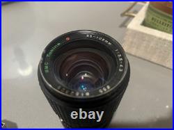 Vintage Canon AE-1 35mm SLR Manual Focus Camera All Black + RMC Tokina Lens