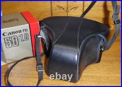 Vintage Canon AE-1 Camera 4961737 & Canon FD 50mm/1.8 Lens