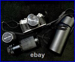 Vintage Canon AE-1 Camera/50mm 11.8 S. C. MF Lens & BESTON 80-205 Zoom & More