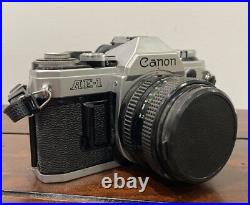 Vintage Canon AE-1 Camera 50mm Lens Japan