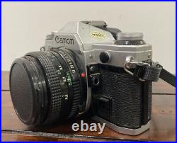 Vintage Canon AE-1 Camera 50mm Lens Japan