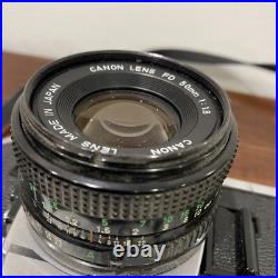 Vintage Canon AE-1 Camera 50mm Lens Japan
