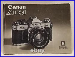 Vintage Canon AE-1 Camera / FD Lens / Speedlite 199A / Vivtar Wide Angle Lens