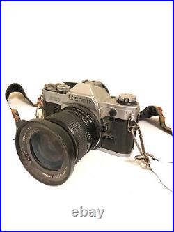 Vintage Canon AE-1 Camera Vivitar 28MM 67 MM Auto Wide-Angle Lens