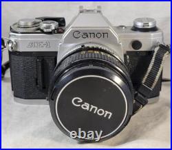 Vintage Canon AE-1 Film Camera With FD 50mm 11.4 Lens Japan