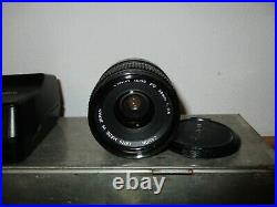 Vintage Canon AE-1 Film Camera with 2 lenses, Flash Attachment & Strap