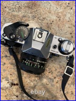Vintage Canon AE-1 Program 35 mm Film SLR Camera 1981, Coastar Padded Case, Lens