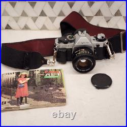 Vintage Canon AE-1 Program 35 mm SLR Camera With Canon 50mm 11.8 Lens