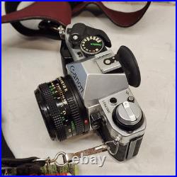 Vintage Canon AE-1 Program 35 mm SLR Camera With Canon 50mm 11.8 Lens