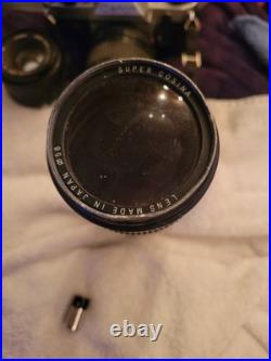 Vintage Canon AE-1 Program 35MM SLR Film Camera With Extra Lens untested Bin CB