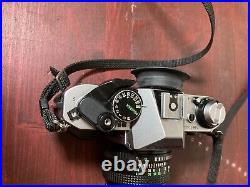 Vintage Canon AE 1 Program 35mm Camera with 11.8 50mm Lens Sold As Is Untested