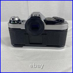 Vintage Canon AE-1 Program 35mm Camera with Neck Strap, Case, and Lens Cover