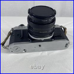 Vintage Canon AE-1 Program 35mm Camera with Neck Strap, Case, and Lens Cover