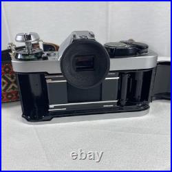 Vintage Canon AE-1 Program 35mm Camera with Neck Strap, Case, and Lens Cover
