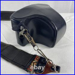 Vintage Canon AE-1 Program 35mm Camera with Neck Strap, Case, and Lens Cover