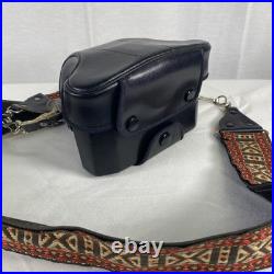 Vintage Canon AE-1 Program 35mm Camera with Neck Strap, Case, and Lens Cover