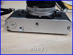 Vintage Canon AE-1 Program 35mm Film Camera Bundle Soligor Lens Bag UNTESTED