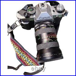 Vintage Canon AE-1 Program 35mm SLR Camera Kit with 4 Lenses Bag Manuals & Extras