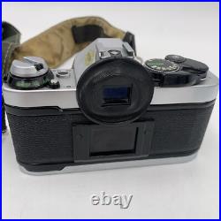 Vintage Canon AE-1 Program 35mm SLR Camera with2 Lens 2 Flashes Manual Extras