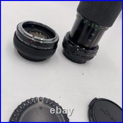 Vintage Canon AE-1 Program 35mm SLR Camera with2 Lens 2 Flashes Manual Extras