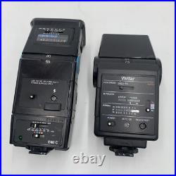 Vintage Canon AE-1 Program 35mm SLR Camera with2 Lens 2 Flashes Manual Extras