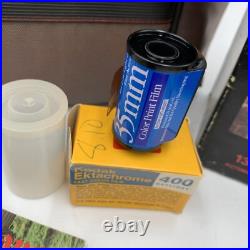 Vintage Canon AE-1 Program 35mm SLR Camera with2 Lens Flash Extras Film Docs Extra