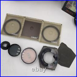 Vintage Canon AE-1 Program 35mm SLR Camera with2 Lens Flash Extras Film Docs Extra