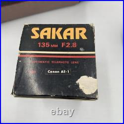 Vintage Canon AE-1 Program 35mm SLR Camera with2 Lens Flash Extras Film Docs Extra