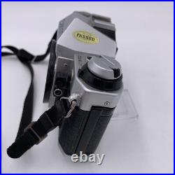 Vintage Canon AE-1 Program 35mm SLR Camera with2 Lens Flash Extras Film Docs Extra