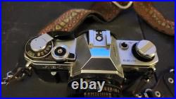 Vintage Canon AE-1 Program & AE-1 35mm SLR Film Camera Bundle 4 Lens 2 Flash Bag