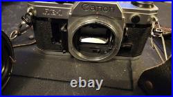 Vintage Canon AE-1 Program & AE-1 35mm SLR Film Camera Bundle 4 Lens 2 Flash Bag