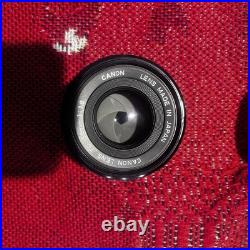 Vintage Canon AE-1 Program Camera With Lens And Carrying Cases