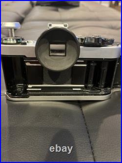 Vintage Canon AE-1 Program Camera With Lenses Manual Carrying Case Untested